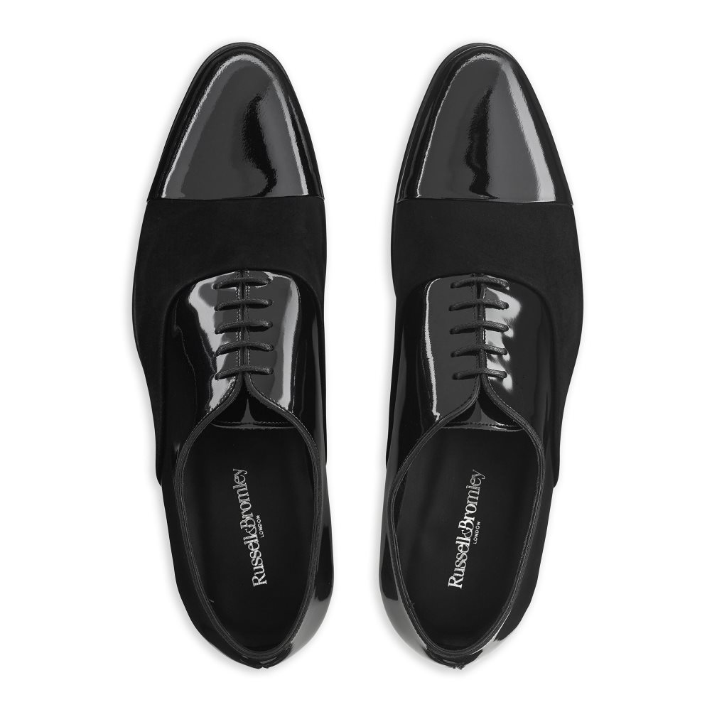 Russell & Bromley Stratus Tå Cap Oxford Formella Skor Herr Svarta | EONPW-7934