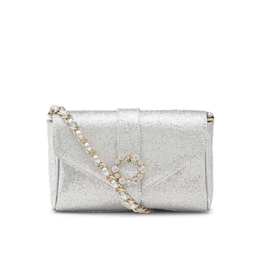Russell & Bromley Strictly Jewel Spännen Chain Crossbody Väska Dam Silver | ERLMU-7809