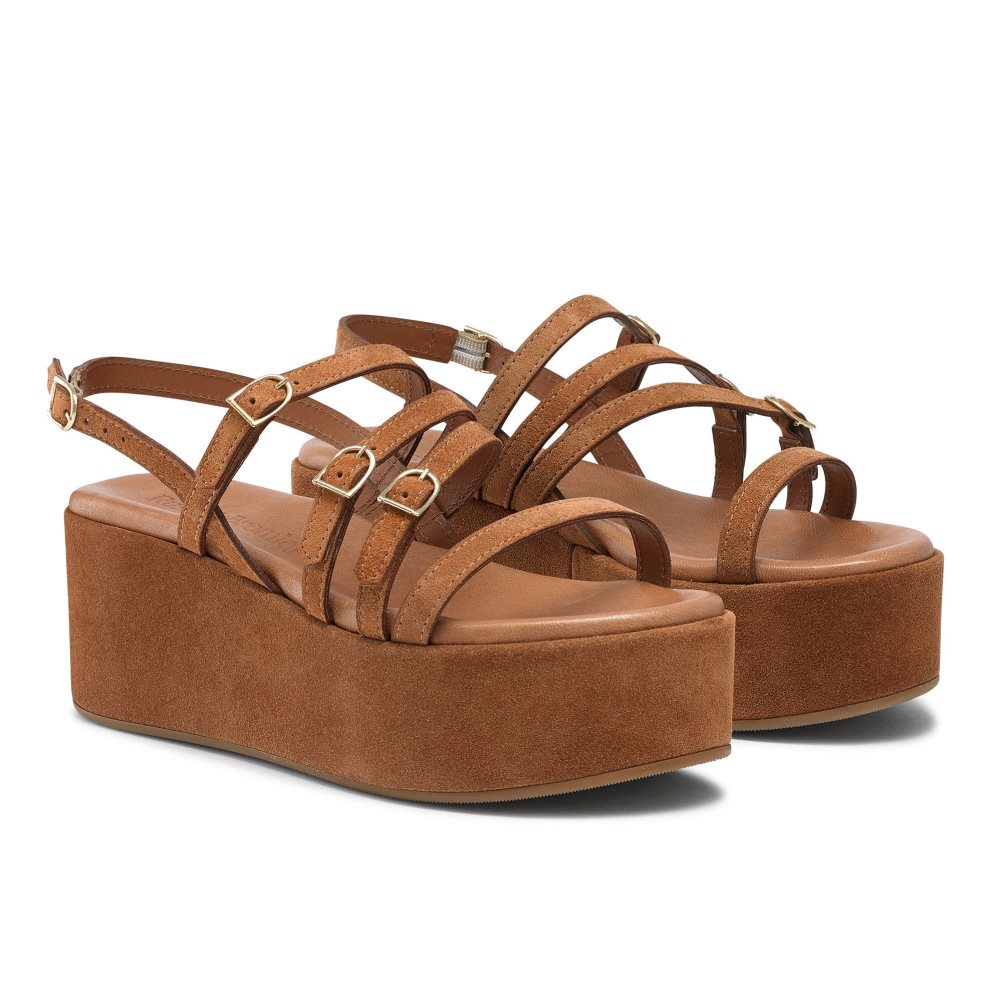 Russell & Bromley Sunshine Spännen Kilklack Dam Bruna | YWUQB-2139