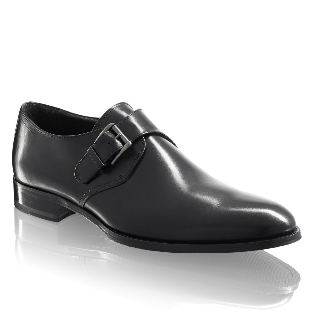 Russell & Bromley Sycamore Single Spännen Monk Rem Formella Skor Herr Svarta | BLIHC-0382