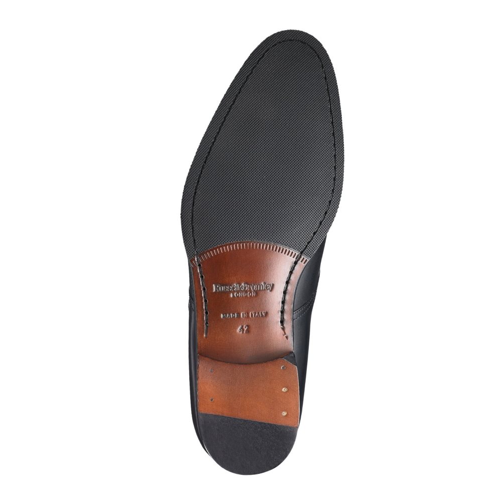 Russell & Bromley Sycamore Single Spännen Monk Rem Formella Skor Herr Svarta | BLIHC-0382