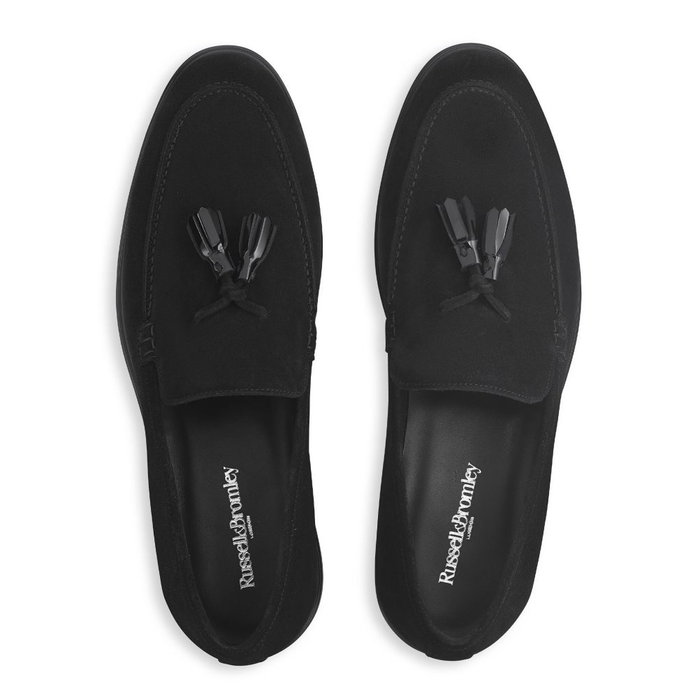 Russell & Bromley Tassel Tassel Formella Skor Herr Svarta | DKUWZ-9685