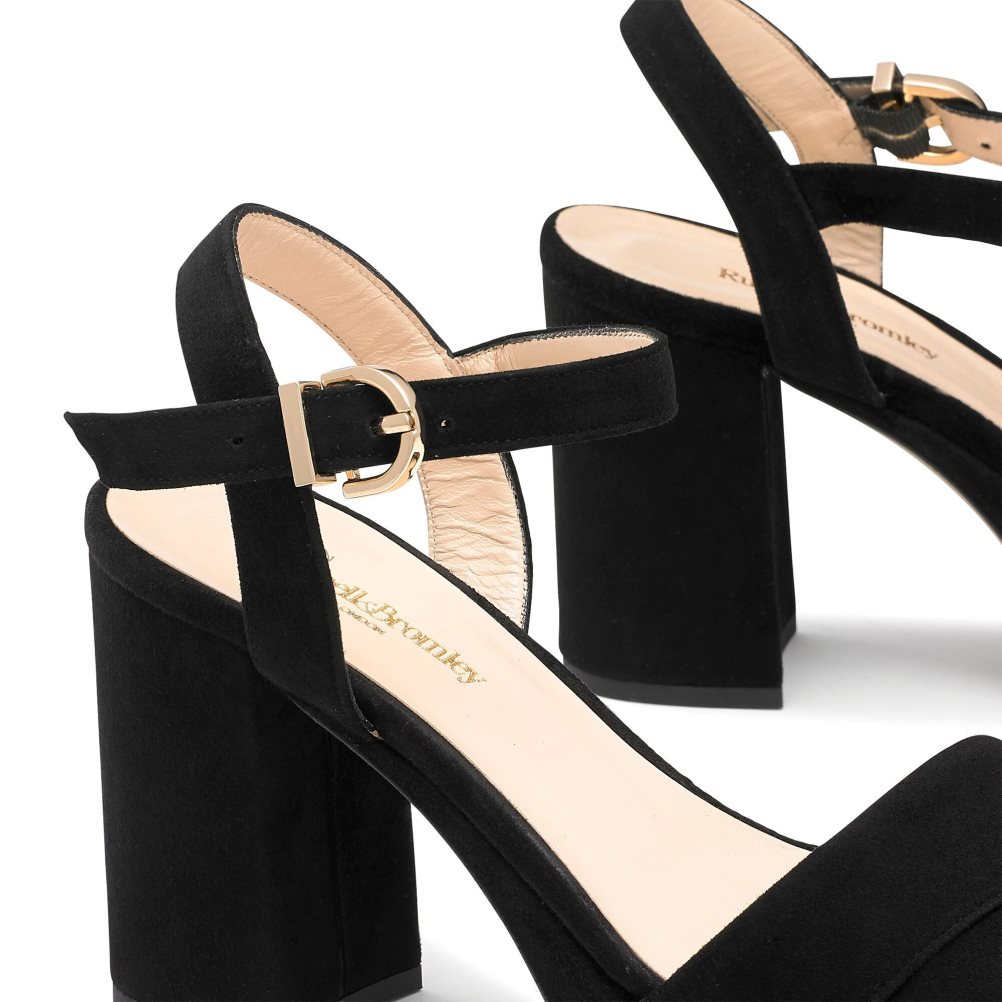 Russell & Bromley Topform Platform Sandaler Klack Dam Svarta | RMWYL-4639