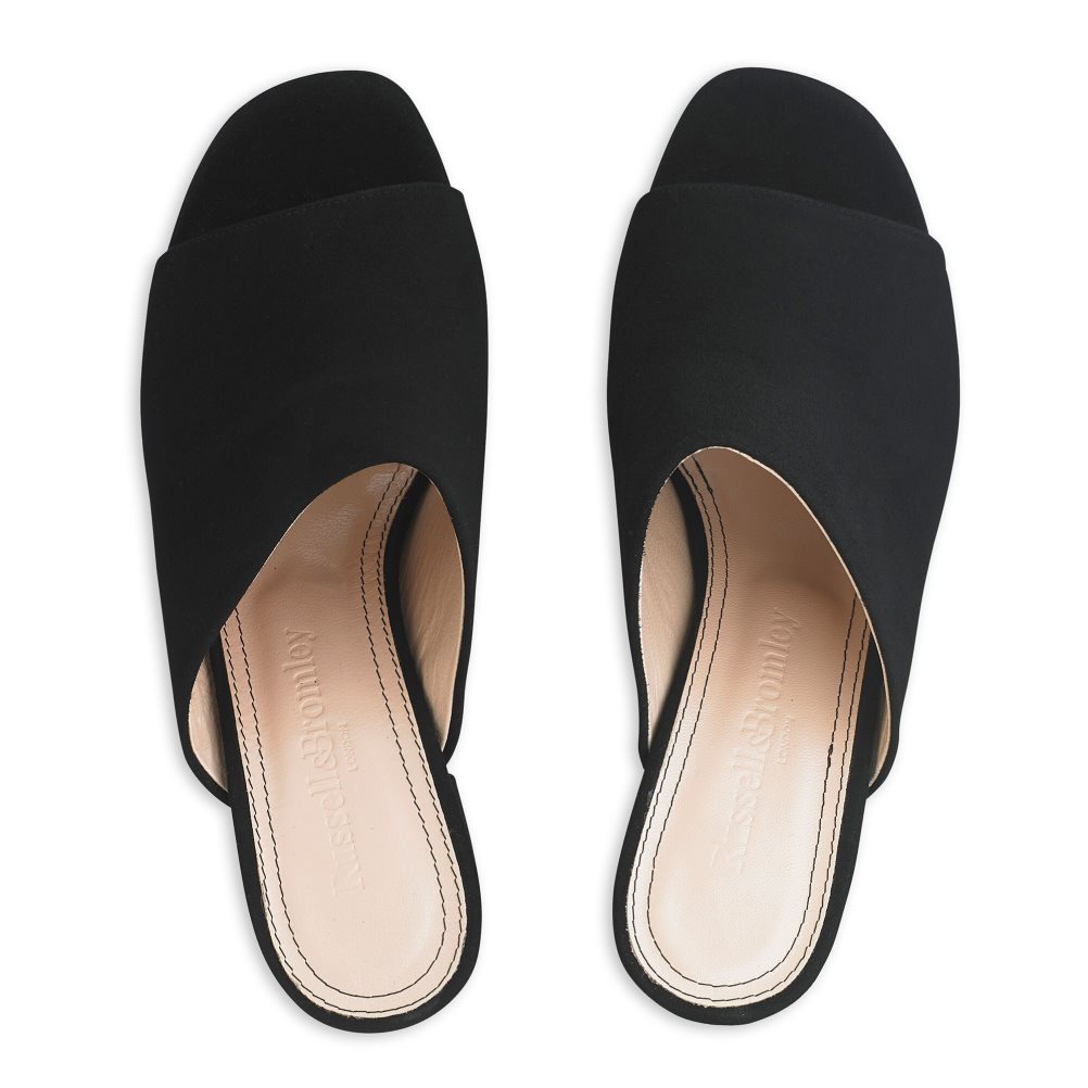 Russell & Bromley Topmule Platform Mules Skor Dam Svarta | YCHPL-4925