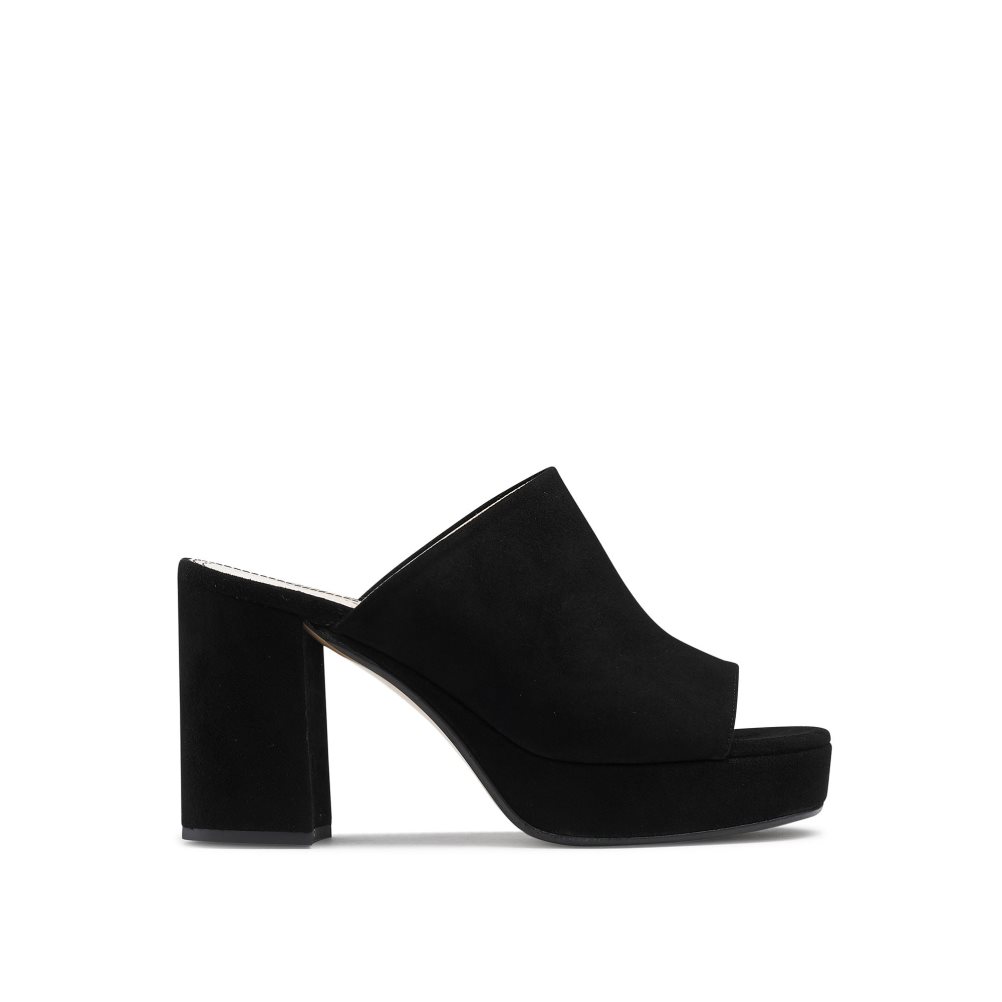 Russell & Bromley Topmule Platform Mules Skor Dam Svarta | YCHPL-4925
