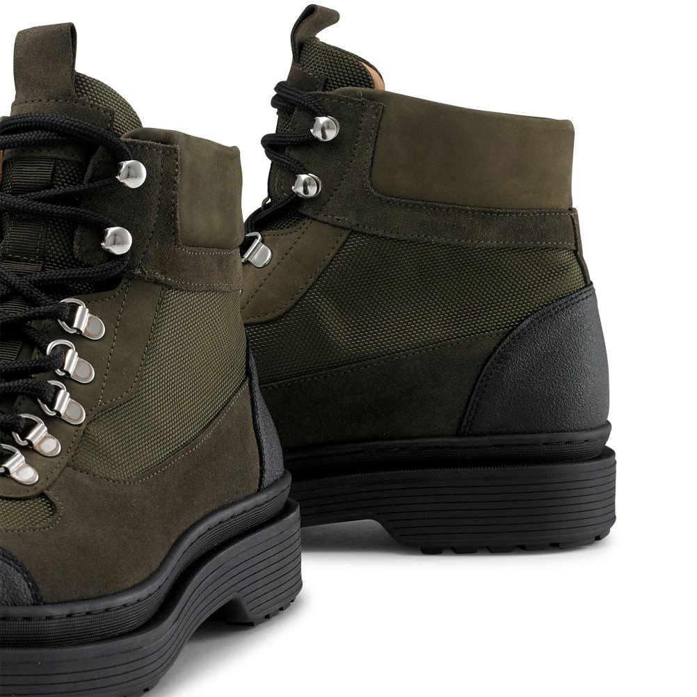 Russell & Bromley Trail Hiker Spets Ankelboots Herr Olivgröna | BKXLT-1947