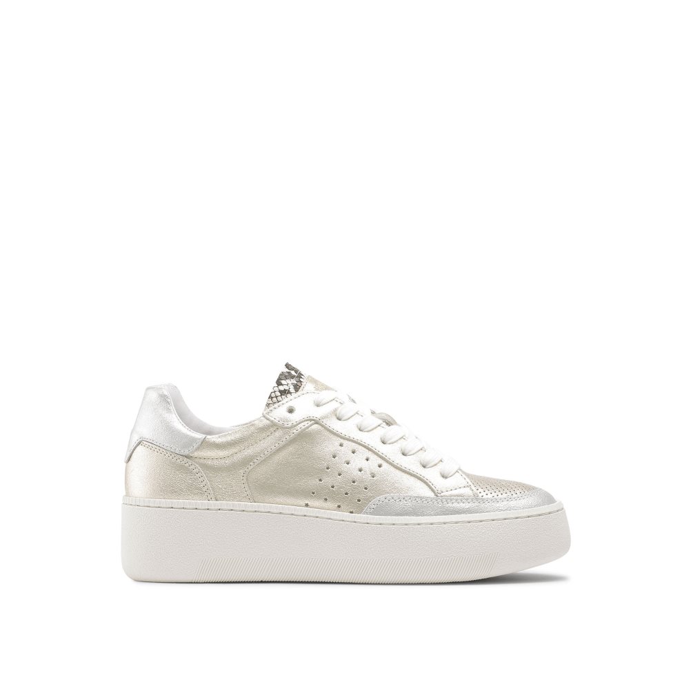 Russell & Bromley Whisper Low Top Sneakers Dam Guld | OBRFV-9546