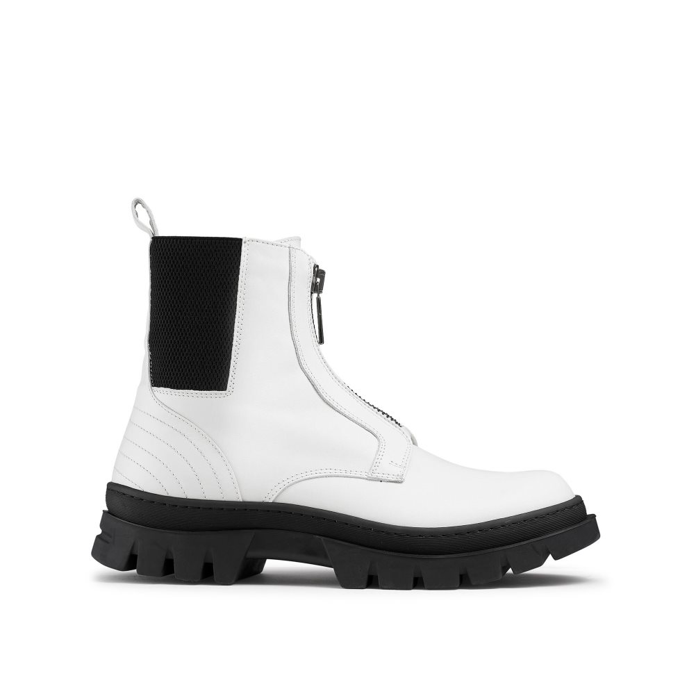 Russell & Bromley Zip Wire Dryleks Zip Up Ankelboots Herr Vita | NLJCH-6149