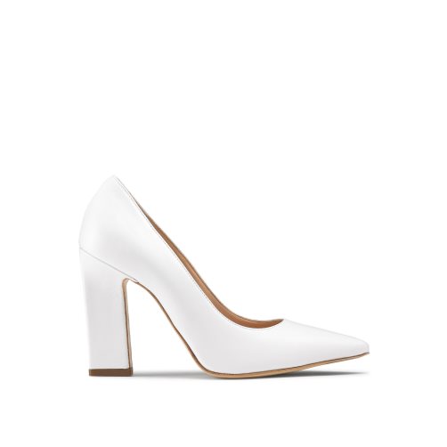 Russell & Bromley 100point Blade Court Höga Klackar Dam Vita | QWZBX-3269