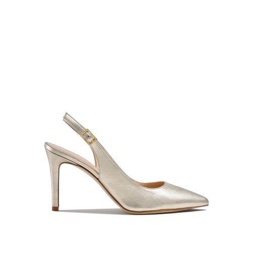 Russell & Bromley 85mm Slingback Höga Klackar Dam Guld | WZVOK-8723