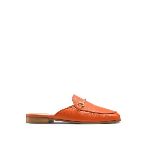 Russell & Bromley Backless Loafers Dam Orange | GDETY-2478