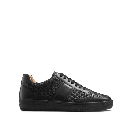 Russell & Bromley Bowery Oxford Spets Sneakers Herr Svarta | HZRBP-2015