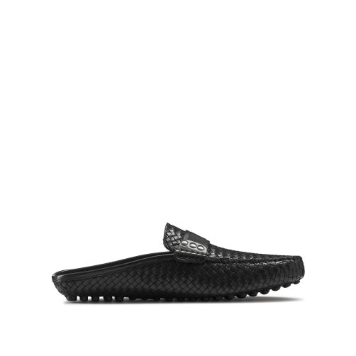 Russell & Bromley Cabriolet Backless Loafers Herr Svarta | CIJUD-9863