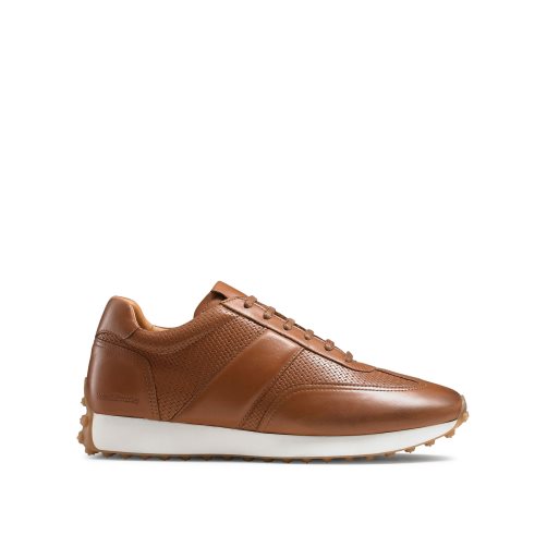 Russell & Bromley Candidate Oxford Spets Runner Sneakers Herr Bruna | DFQMO-5640