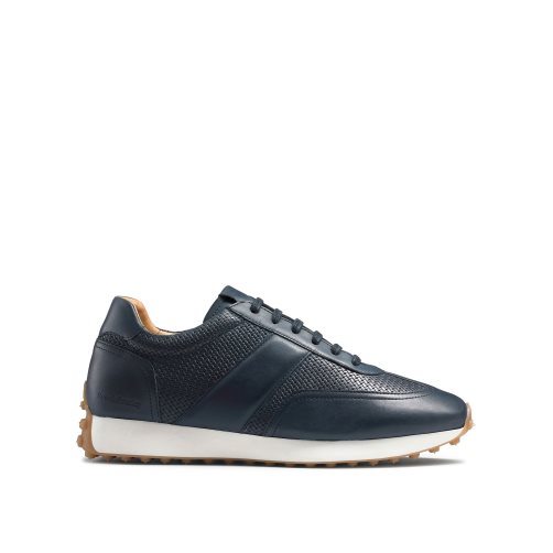 Russell & Bromley Candidate Oxford Spets Runner Sneakers Herr Marinblå | RQKWP-1290