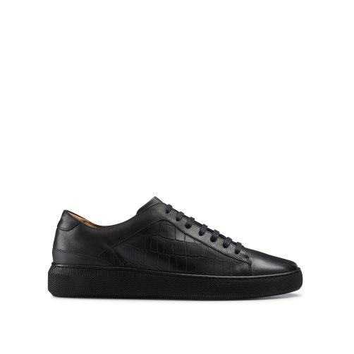Russell & Bromley Clear Run Spets-up Sneakers Herr Svarta | QBKDH-8921