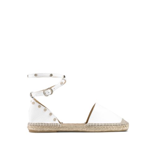Russell & Bromley Coin Wrap Ankle Wrap Platta Sandaler Dam Vita | EAFCX-7169