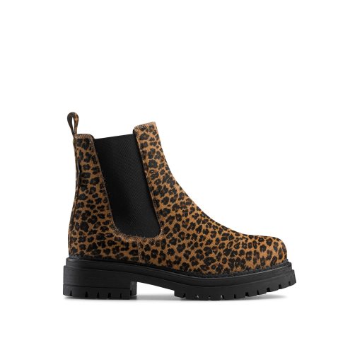 Russell & Bromley Company Combat Chelsea Stövlar Dam Leopard | OUESV-9830