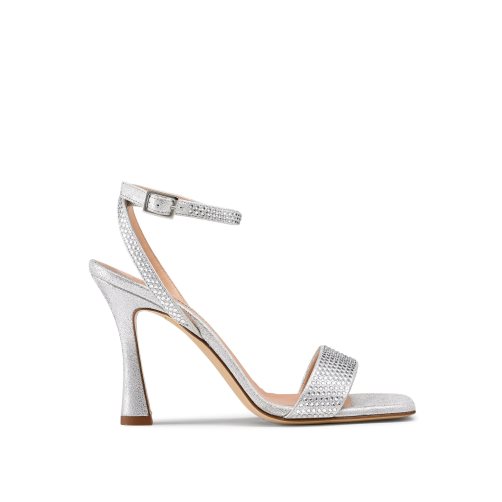 Russell & Bromley Cosmo+ Snörade Sandaler Klack Dam Silver | CIKVX-5703