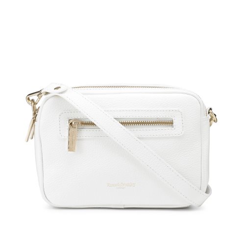 Russell & Bromley Dynamic Triple Zip Camera Crossbody Väska Dam Vita | NHLVB-0983