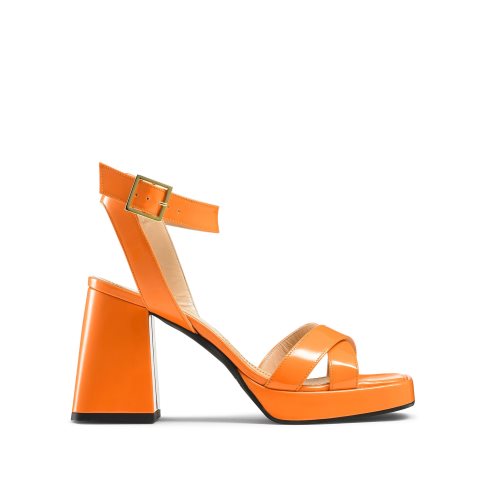 Russell & Bromley Groovybaby Platform Sandaler Klack Dam Orange | NFCRP-1678