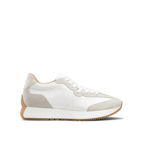 Russell & Bromley Hourglass M Flared Sole Sneakers Herr Vita Grå | JXVPN-3591