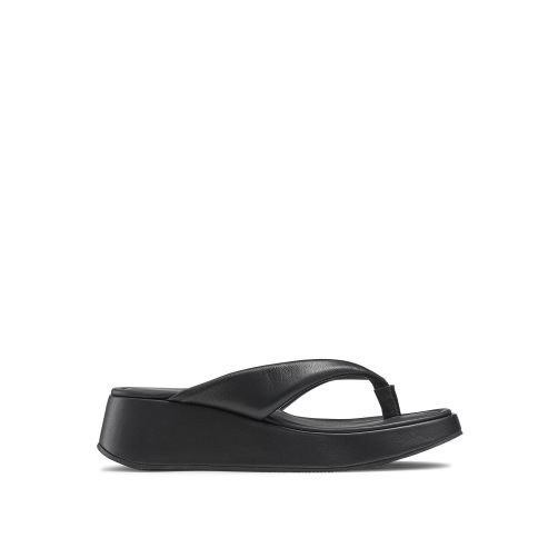 Russell & Bromley Hoxton Tå Post Platta Sandaler Dam Svarta | YOSVK-0482