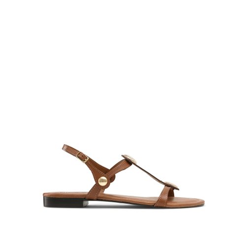 Russell & Bromley Lauren Disc Trim Platta Sandaler Dam Bruna | LDPXQ-3740