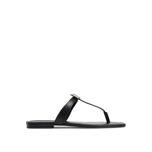 Russell & Bromley Lauretta Disc Trim Tå Platta Sandaler Dam Svarta | CNBOE-4083