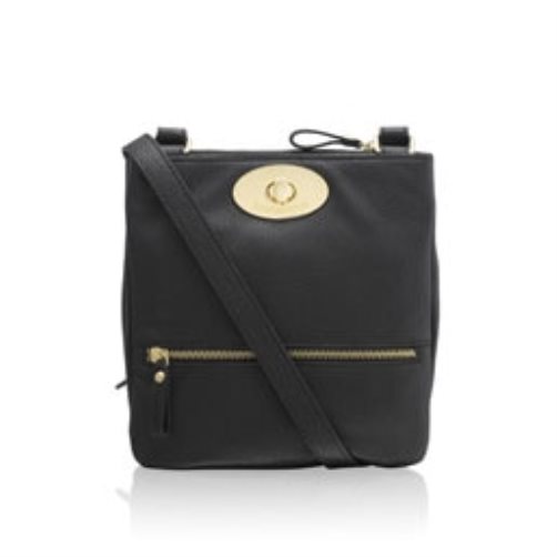 Russell & Bromley Lincoln Turnlock Crossbody Väska Dam Svarta | RQTIW-9671