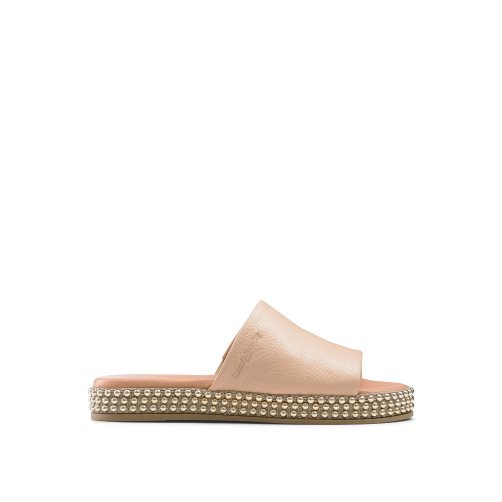 Russell & Bromley Moneypot Platta Sandaler Dam Beige | IKZVF-9715