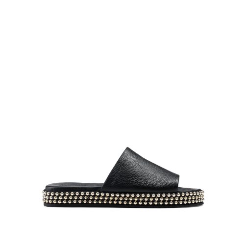 Russell & Bromley Moneypot Platta Sandaler Dam Svarta | MWOEP-1987