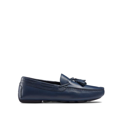 Russell & Bromley Monza Tassel Mockasiner Herr Marinblå | WXZFP-8750