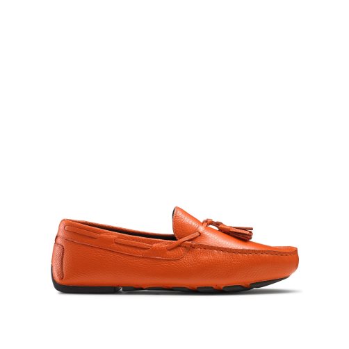 Russell & Bromley Monza Tassel Mockasiner Herr Orange | YTAKZ-3548