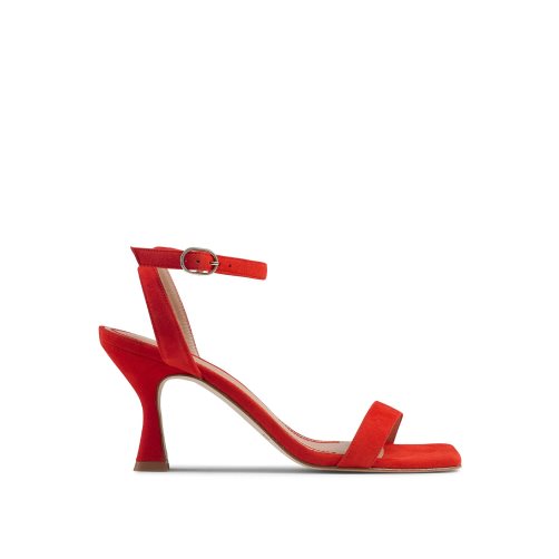 Russell & Bromley Negroni Two Part Sandaler Klack Dam Röda | HMIXN-4395