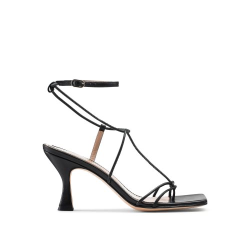 Russell & Bromley Noodles Skinny Rem Sandaler Klack Dam Svarta | MFZOP-6142