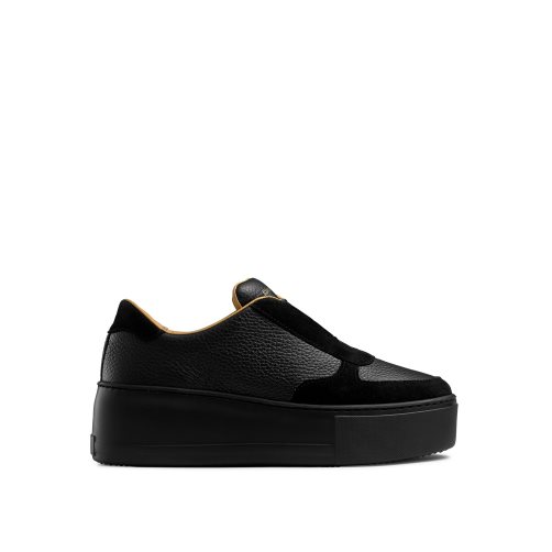Russell & Bromley Park Ave Laceless Flatform Platform Skor Dam Svarta | QSNPX-2896