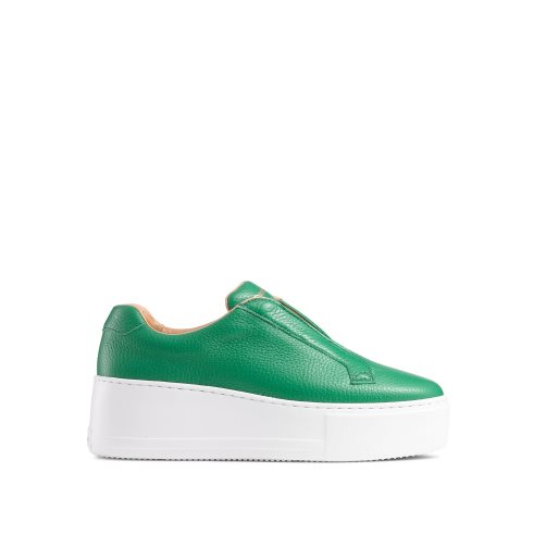 Russell & Bromley Park Up Flatform Laceless Platform Skor Dam Gröna | ASFGZ-2579