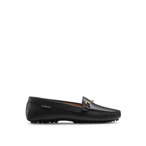 Russell & Bromley Piazza Snaffle Trim Driver Loafers Dam Svarta | SBILG-6490