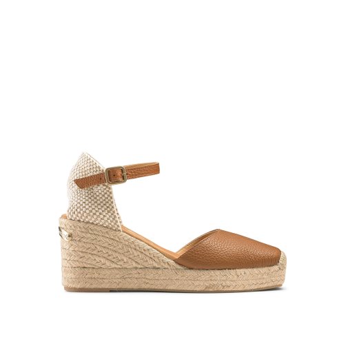 Russell & Bromley Pineapple Square Tå Espadrille Kilklack Dam Bruna | HIFCZ-9576