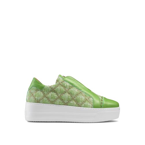 Russell & Bromley Seawalk Laceless Sneakers Dam Gröna | NRTXS-0794