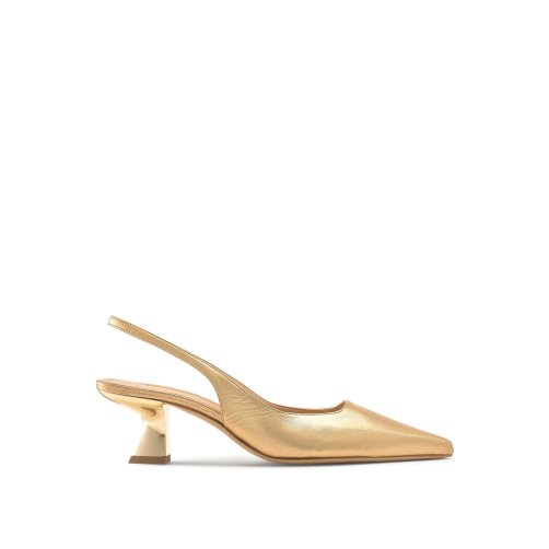 Russell & Bromley Slingback Point Pumps Dam Guld | LOVKM-0162