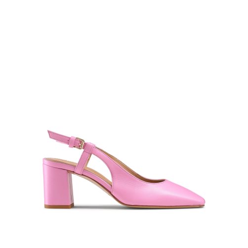 Russell & Bromley Sugar Pie Slingback Block Höga Klackar Dam Rosa | TJKNP-7302