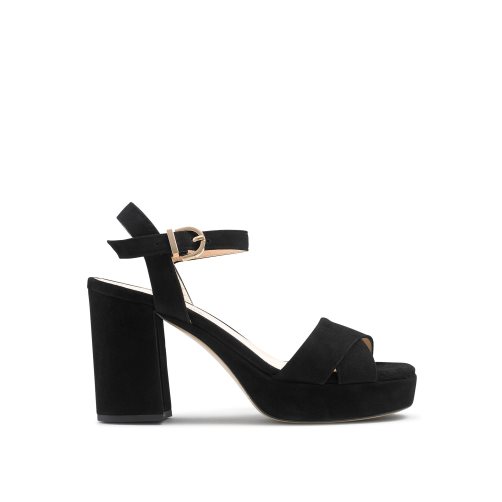Russell & Bromley Topform Platform Sandaler Klack Dam Svarta | RMWYL-4639