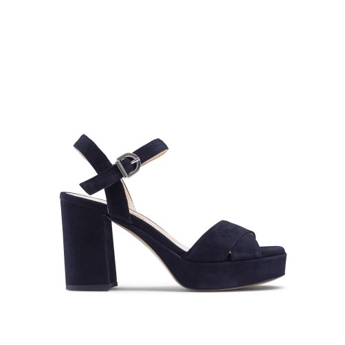 Russell & Bromley Topform Platform Sandaler Klack Dam Marinblå | WKVDJ-7860